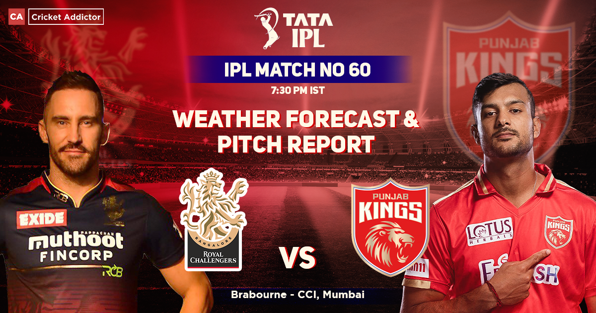 Royal Challengers Bangalore vs Punjab Kings Weather Forecast And Pitch Report, IPL 2022, Match 60, RCB vs PBKS