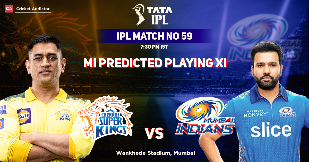 Chennai Super Kings vs Mumbai Indians: Mumbai Indians' Predicted Playing XI Against Chennai Super Kings, IPL 2022, Match 59, CSK vs MI