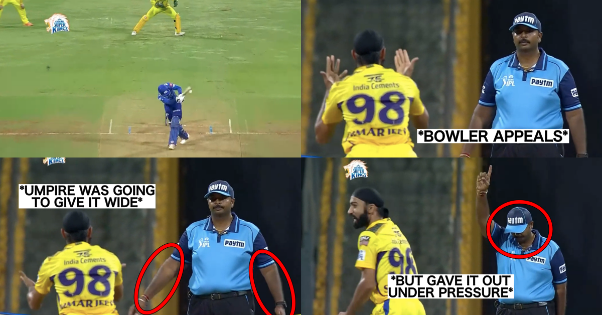 CSK vs MI: Watch - CSK Players "Bully" Umpire Ravikant Reddy Into Giving Hrithik Shokeen Out; DRS Proves The MI All-Rounder Is Not-Out