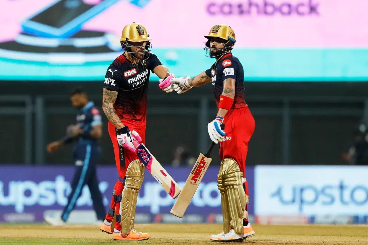 Faf du Plessis, Virat Kohli (Pic Credit- IPL)