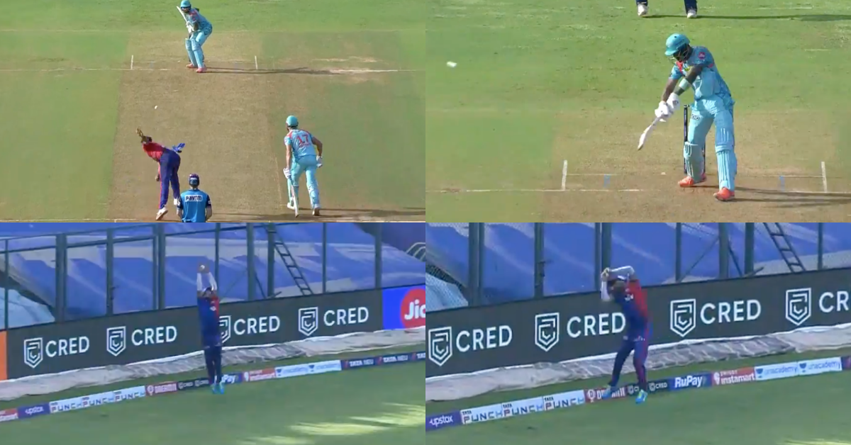 DC vs LSG: Watch – Lalit Yadav Grabs A Phenomenal Catch Near Boundary Line Off Shardul Thakur's Delivery To Dismiss KL Rahul