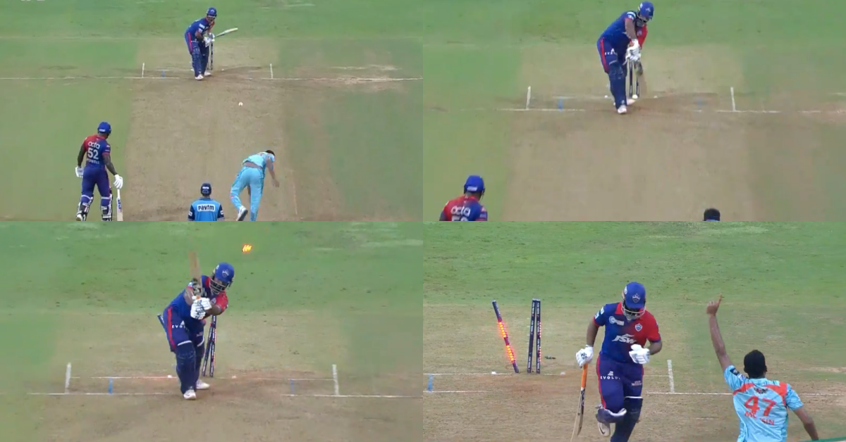 DC vs LSG: Watch - Mohsin Khan Castles Rishabh Pant’s Stumps As He Misses A Flick Shot