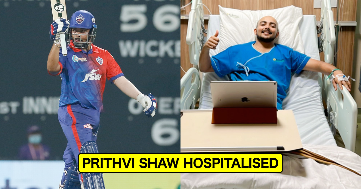 CSK vs DC: Delhi Capitals Opener Prithvi Shaw Hospitalised Ahead Of Today's Clash vs CSK