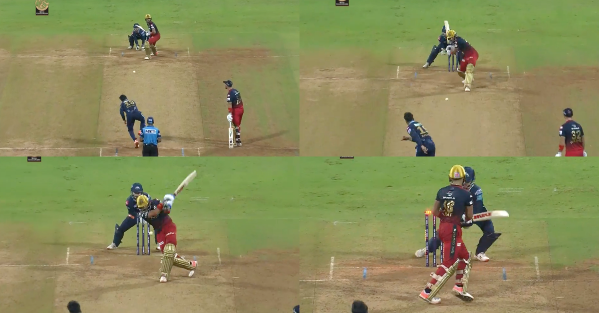 RCB vs GT: Watch - Rashid Khan Outfoxes Virat Kohli And Has Him Stumped Off A Googly