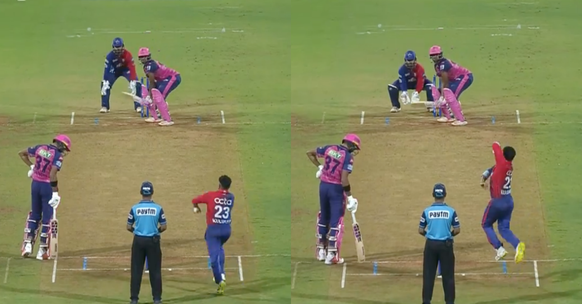 RR vs DC: Watch - Ravichandran Ashwin's Weird Stance Against Kuldeep Yadav That Results In A Six