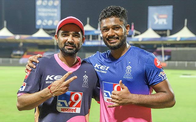 Rahul Tewatia and Sanju Samson (Image Credits: Twitter)