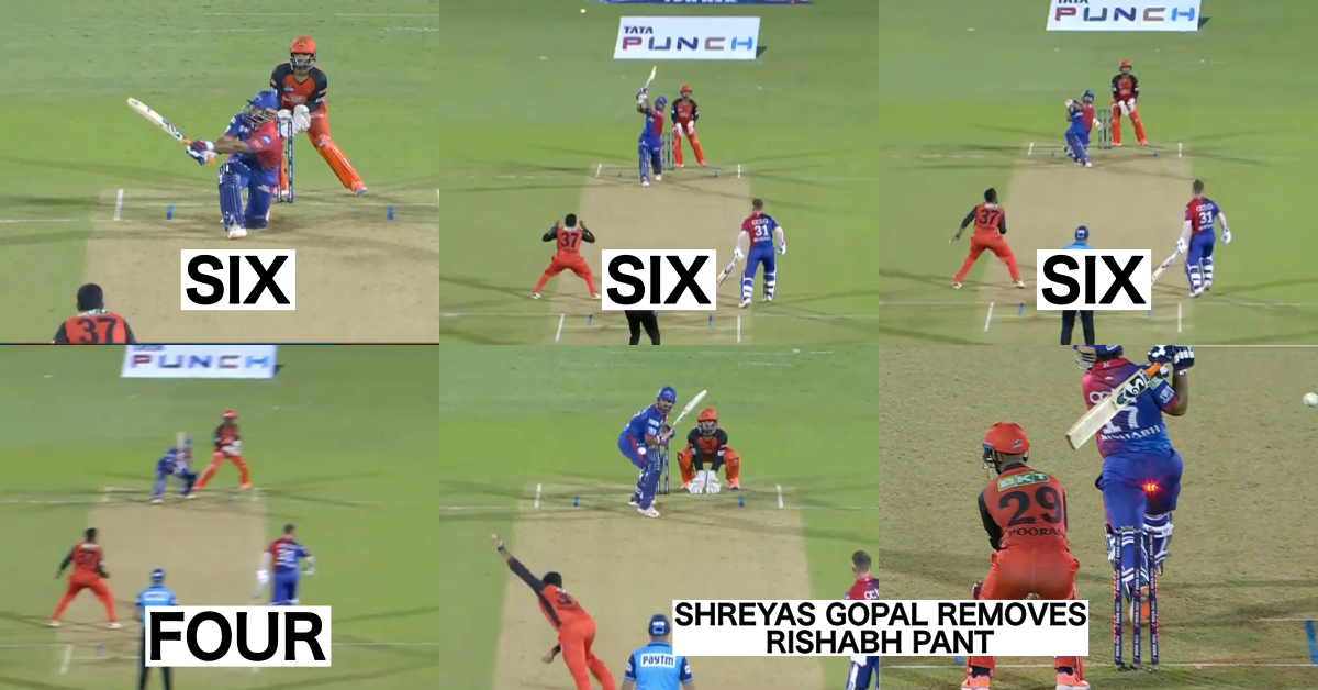 DC vs SRH: Watch - Shreyas Gopal Dismisses Rishabh Pant After Being Hit For 22 Runs In 4 Balls