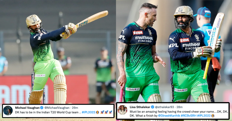 SRH vs RCB: “Currently The Best Finisher In The World” – Twitter Reacts To Dinesh Karthik's Remarkable Cameo vs SRH