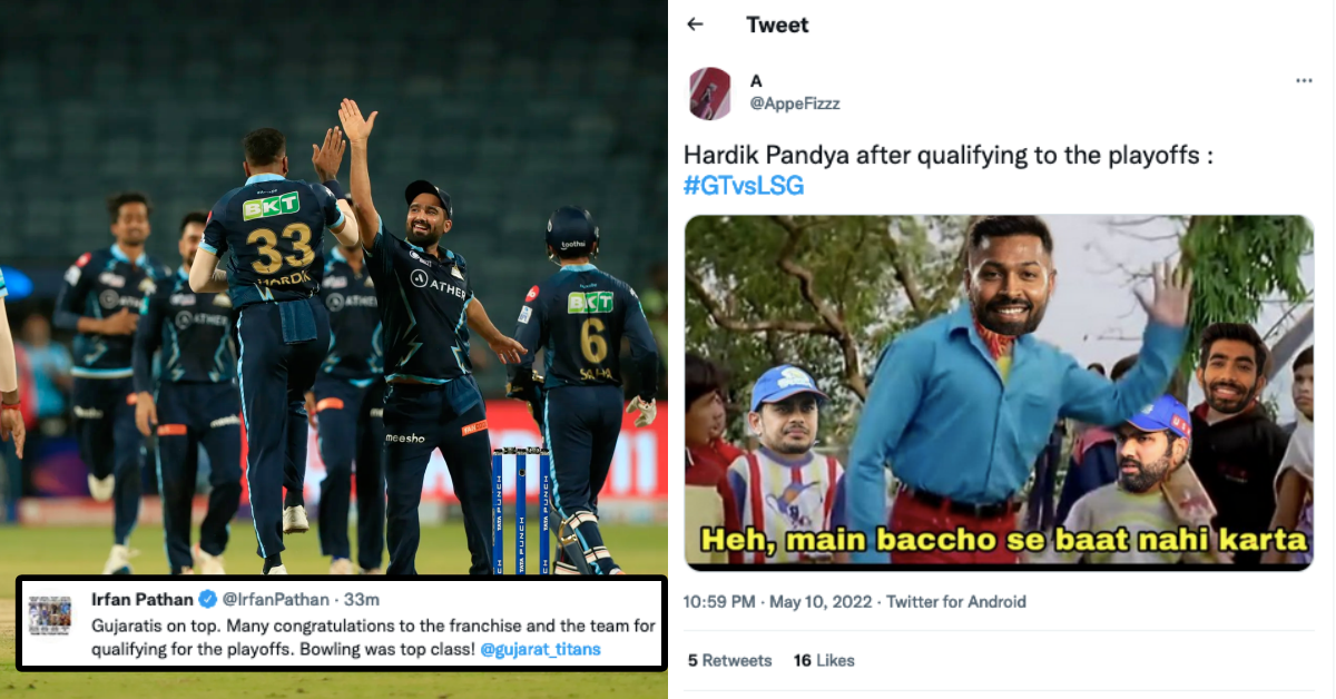 LSG vs GT: Twitter Reacts As GT Cement Their Playoffs Spot In IPL 2022 With A Win Over LSG