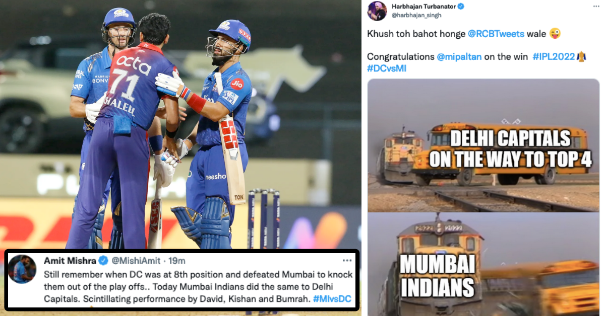 MI vs DC: Twitter Reacts As MI Defeat DC By 5 Wickets And Knock Them Out Of IPL 2022