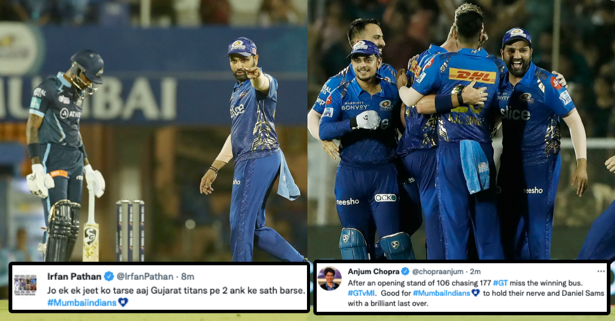 GT vs MI: Twitter Reacts As Mumbai Hold Nerve, Edge Gujarat In Last-Over Thriller