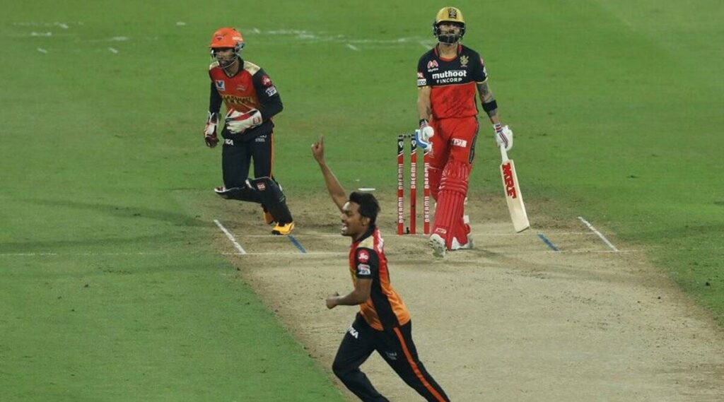 Sandeep Sharma vs Virat Kohli (Image Credits: Twitter)