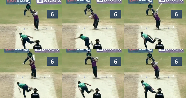 Watch: 15-Year-Old Indian Batsman, Krishna Pandey Hits Six Sixes In One Over During The Pondicherry T10 League
