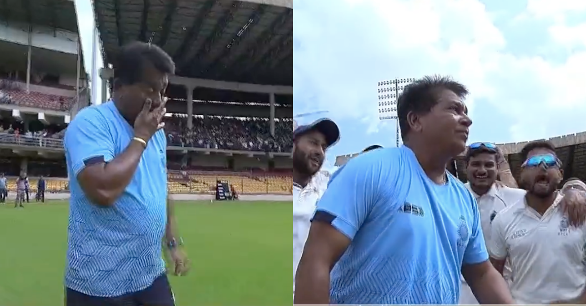 Watch: Madhya Pradesh Coach Chandrakant Pandit Breaks Down As MP Win Maiden Ranji Trophy Title By Defeating Mumbai In Bengaluru