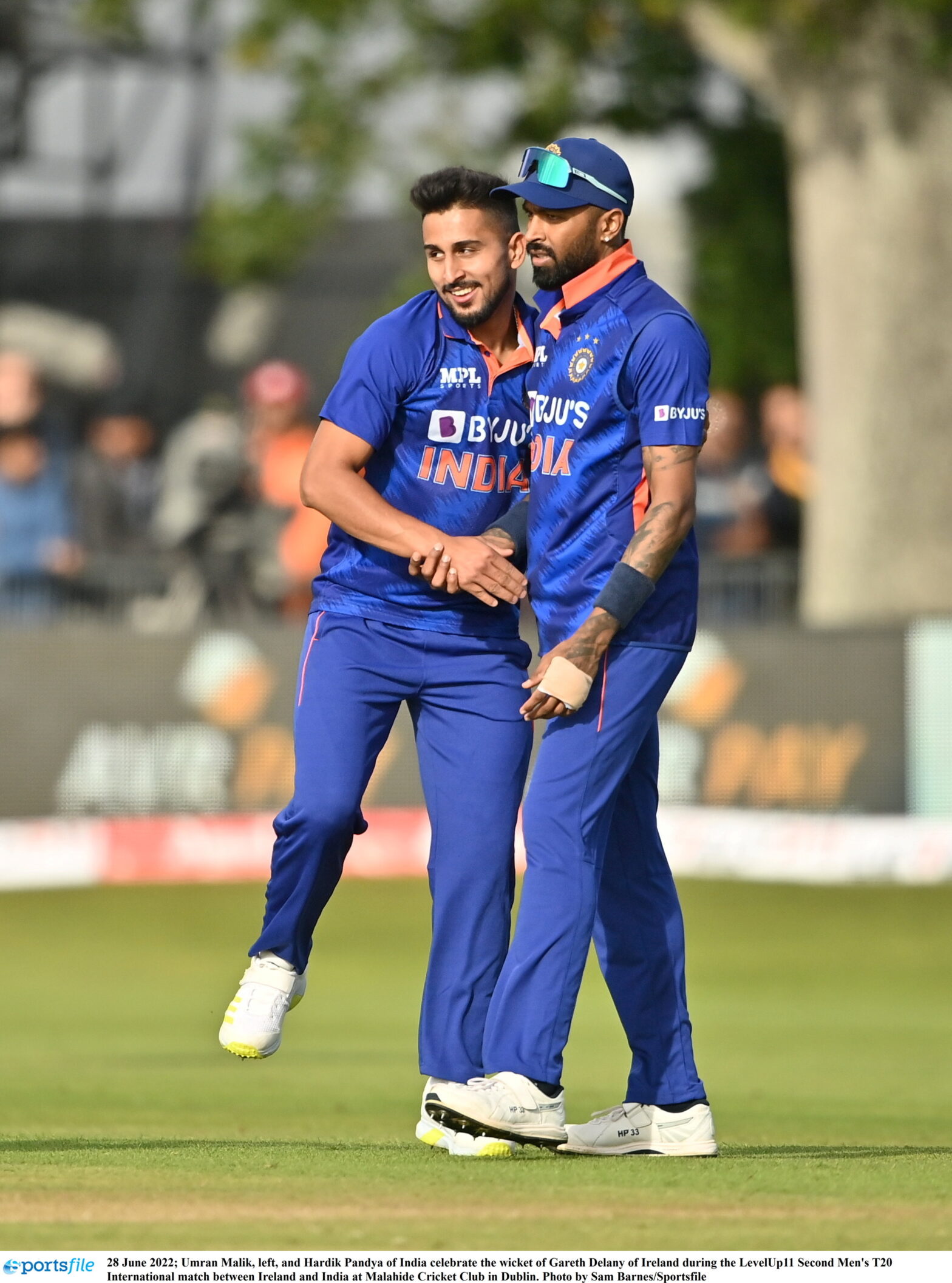 Hardik Pandya and Umran Malik. PC-Twitter