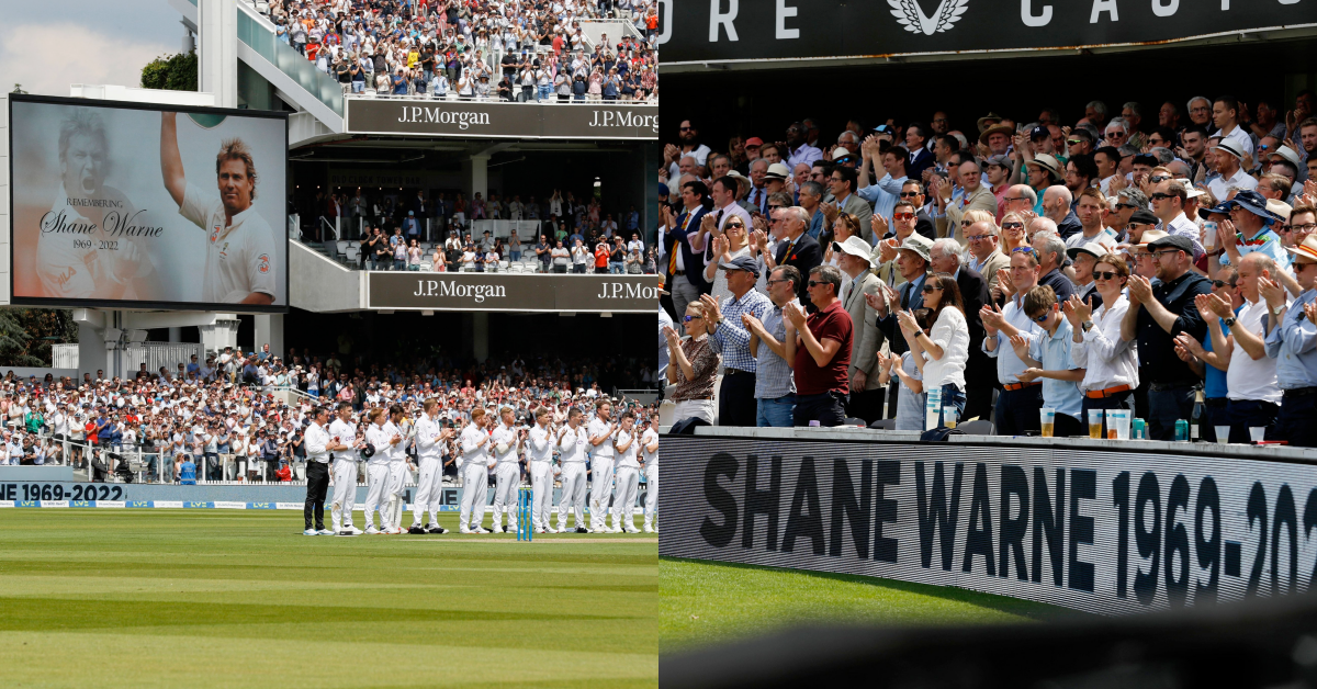 ENG vs NZ: Players, Umpires, Crowd Pay Respect To Late Shane Warne At Lord's During 23rd Over In The First Innings