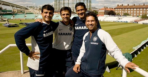 Sourav Ganguly, Rahul Dravid, Anil Kumble, Sachin Tendulkar