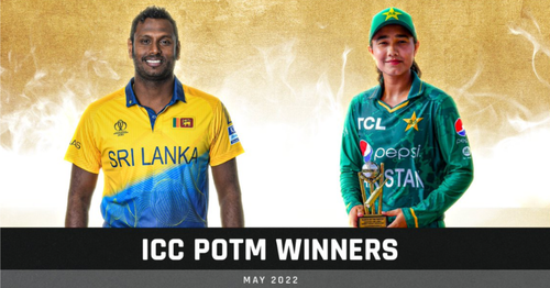 Angelo Mathews And Tuba Hassan Named The ICC Players Of The Month For May 2022