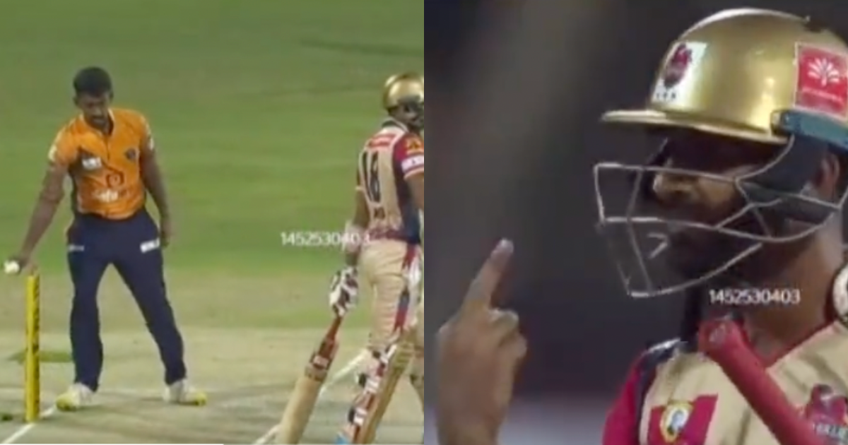 Watch: N Jagadeesan Makes An Obscene Gesture Toward The Camera After Being Mankad In TNPL