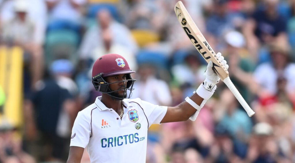 West Indies captain Kraigg Brathwaite. (Photo by Gareth Copley/Getty Images)
