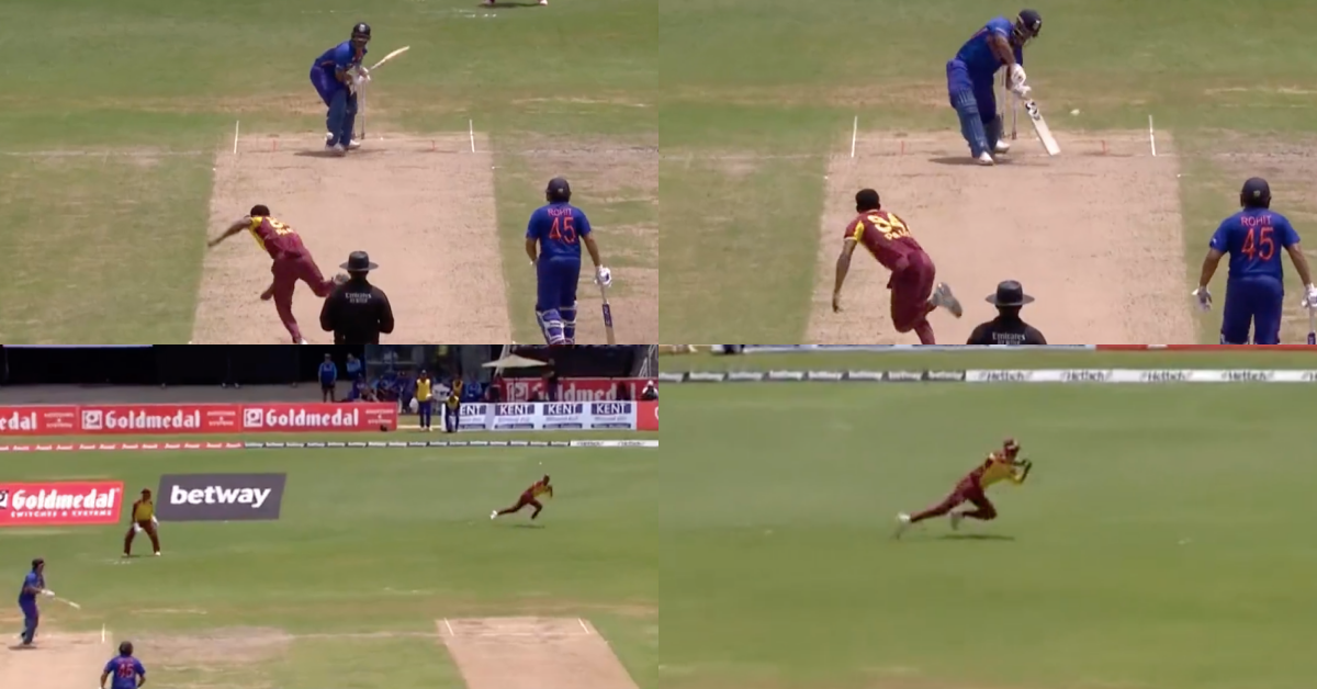 Watch: Akeal Hosein Grabs A Great Diving Catch To Send Back Rishabh Pant For 14 In 1st T20I