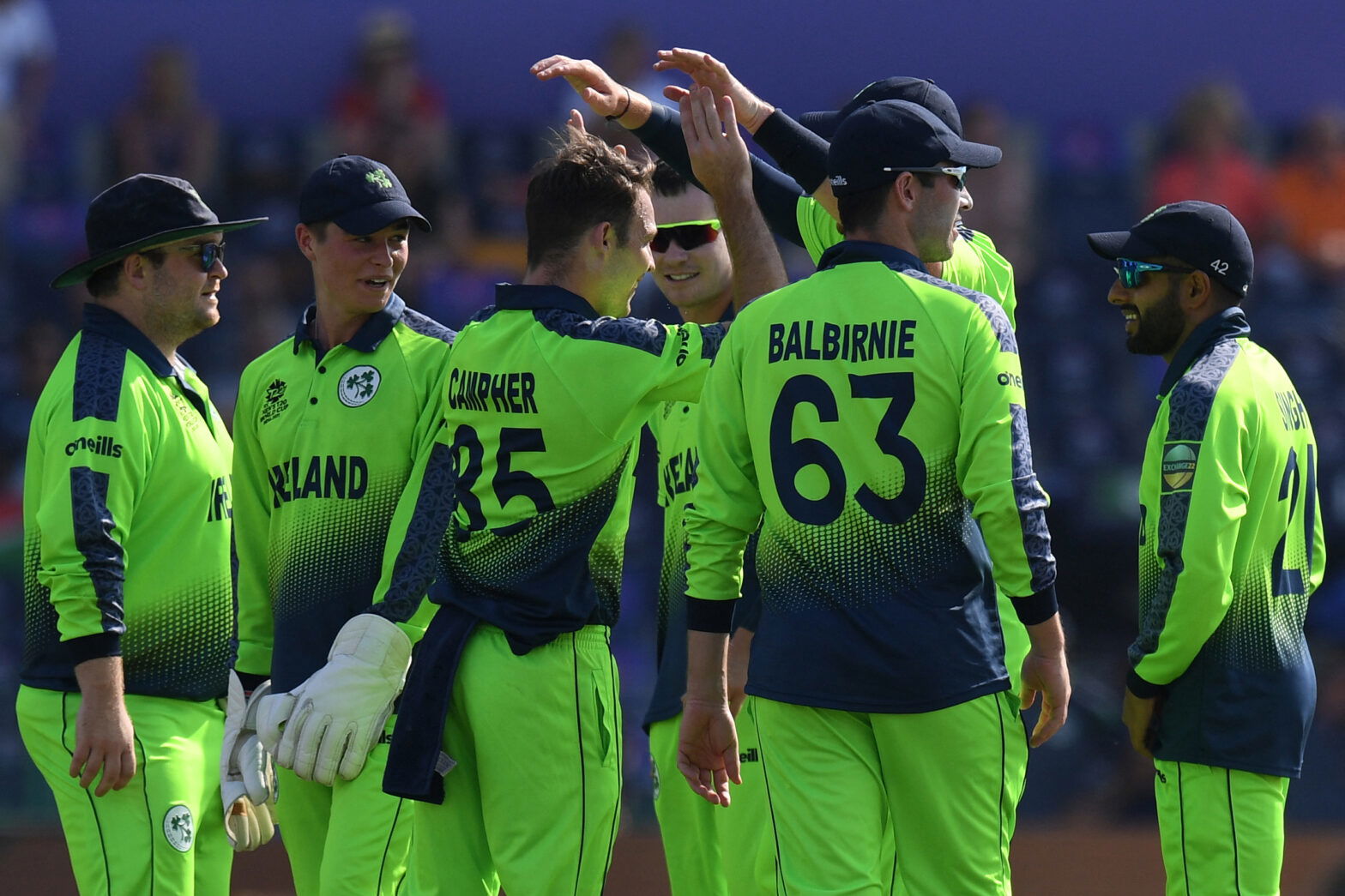 Ireland team. (Photo by INDRANIL MUKHERJEE/AFP via Getty Images)