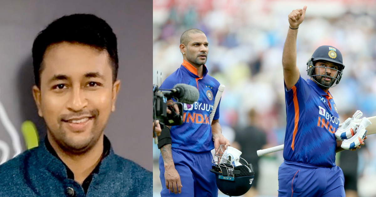 Pragyan Ojha, Shikhar Dhawan, Rohit Sharma