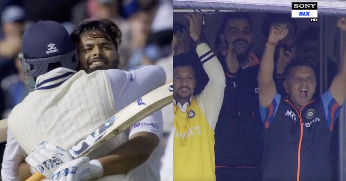 ENG vs IND: Watch - Rahul Dravid Erupts In Joy As Rishabh Pant Reaches His Century At Edgbaston