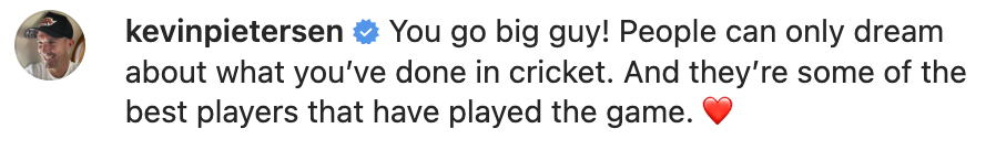 Kevin Pietersen Comment On Virat Kohli's Instagram Post