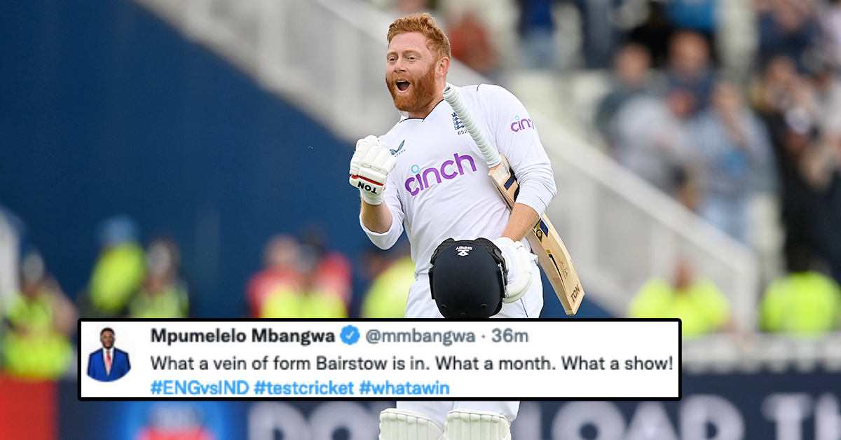 Twitter Reacts As Jonny Bairstow Slams Terrific Century On Final Day Of Edgbaston Test vs India