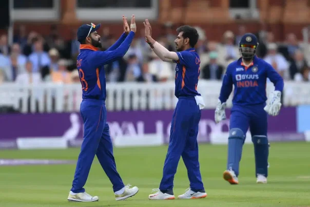 Yuzvendra Chahal and Virat Kohli