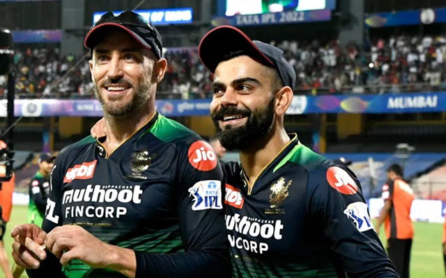 Faf Du Plessis and Virat Kohli for RCB. PHoto- BCCI