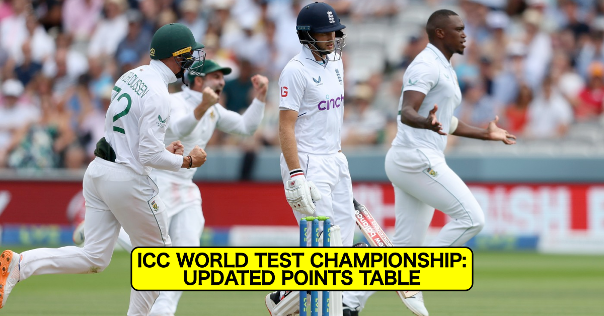 Updated ICC World Test Championship Points Table After England vs South Africa 1st Test