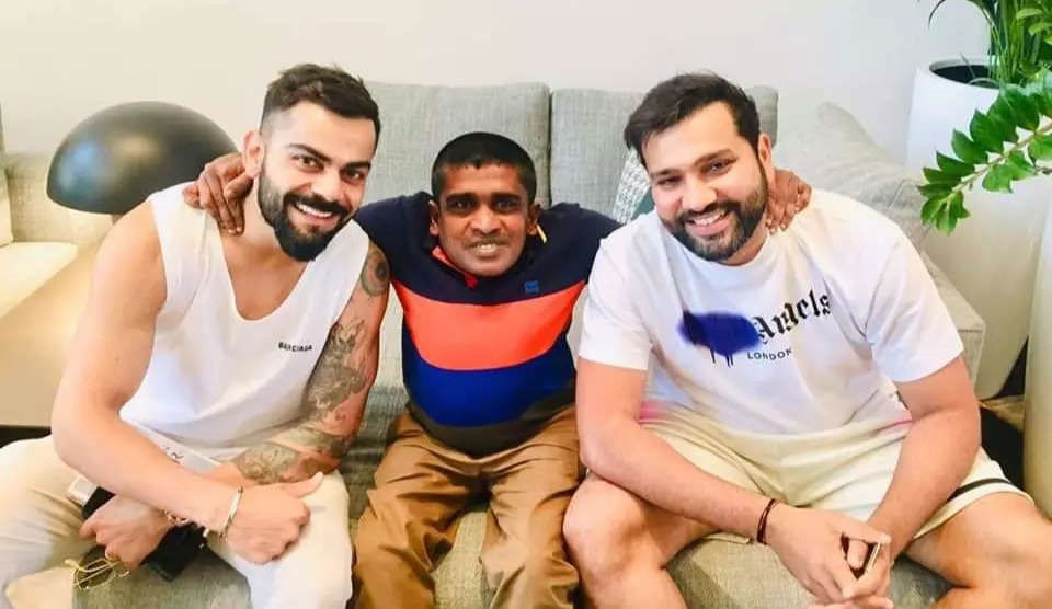 Virat Kohli, Rohit Sharma and Senanayake