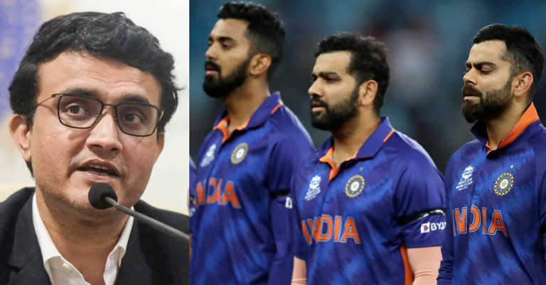Sourav Ganguly, KL Rahul, Rohit Sharma, Virat Kohli