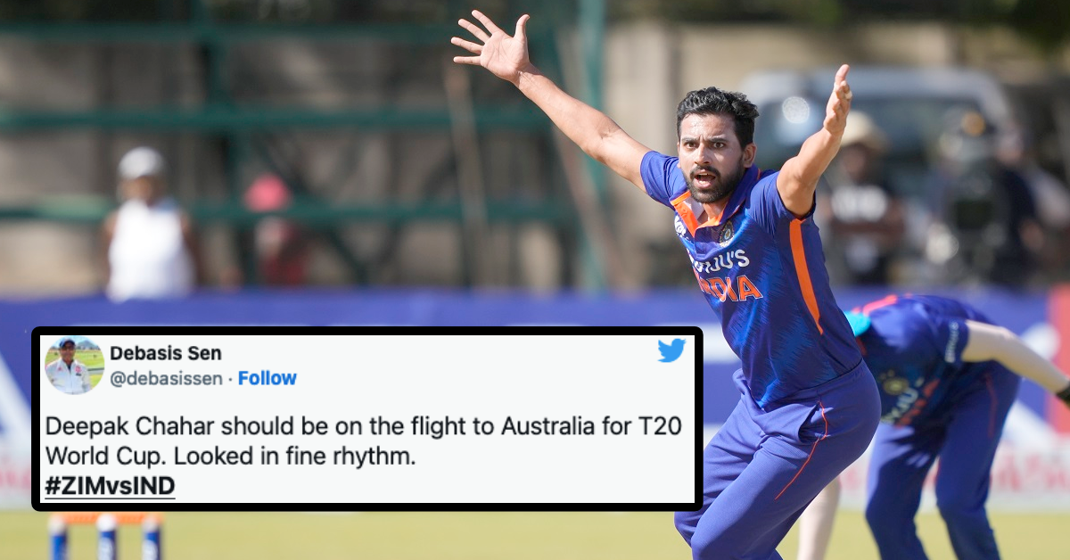 “Deepak Chahar Should Be On The Flight To Australia For T20 World Cup” – Twitter Reacts To Deepak Chahar's Stellar Comeback After 6 Months