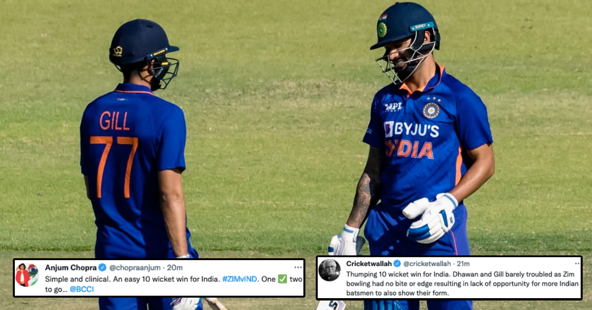 Twitter Reacts As India Register A Dominant Win Over Zimbabwe In 1st ODI To Take A Lead In The Series