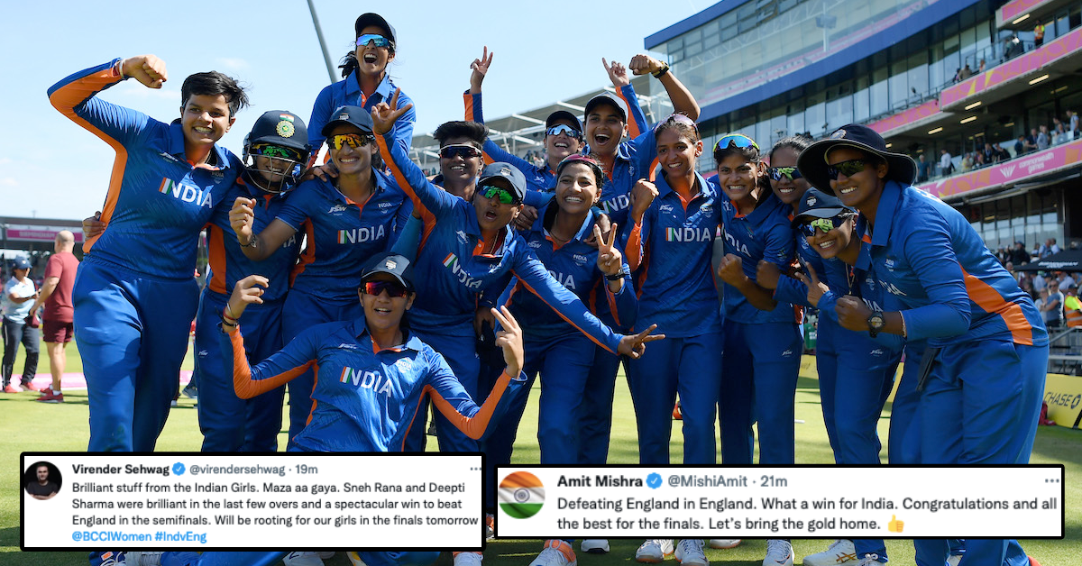 Twitter Reacts As India Women Beat England Women By 4 Runs To Book Final Berth And Confirm A Medal In Birmingham CWG 2022