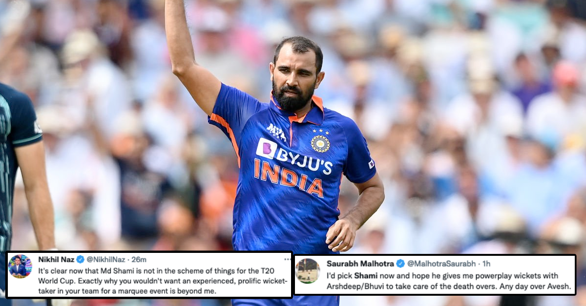 Asia Cup 2022: Twitter Reacts As Mohammed Shami Misses Out The Indian Squad For The Tournament