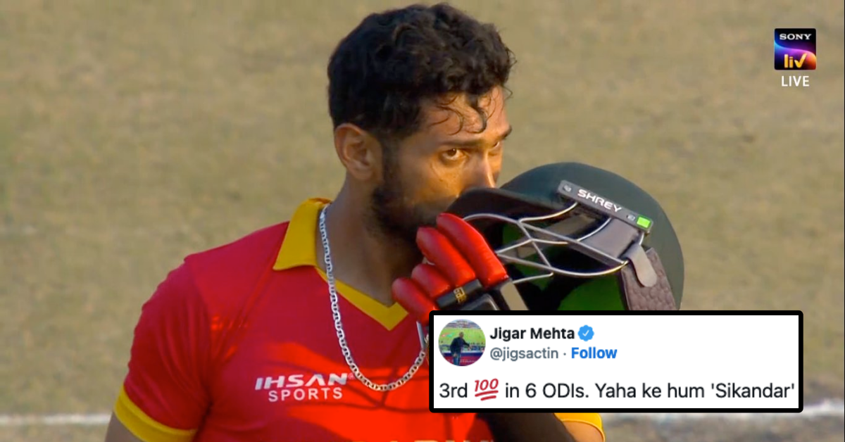 IND vs ZIM: Twitter Reacts As Sikandar Raza Hits Sensational Century vs India In 3rd ODI