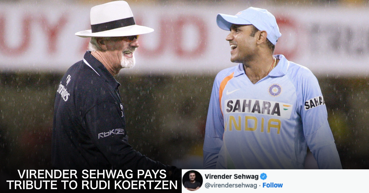 "He Used To Scold Me While I Used To Bat": Virender Sehwag Pays Tribute To Late Umpire Rudi Koertzen