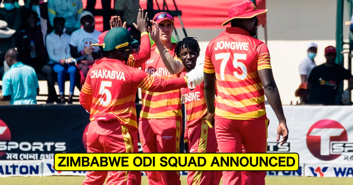 Regis Chakabva Named Captain As Zimbabwe Announce 17-Member Squad For 3-Match ODI Series vs India