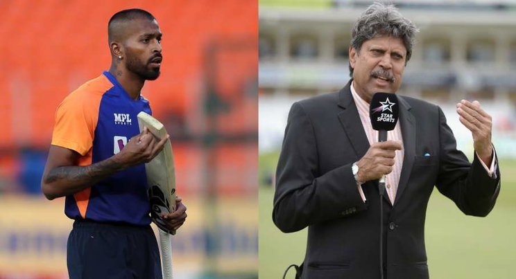 Kapil Dev and Hardik Pandya. PC- Twitter