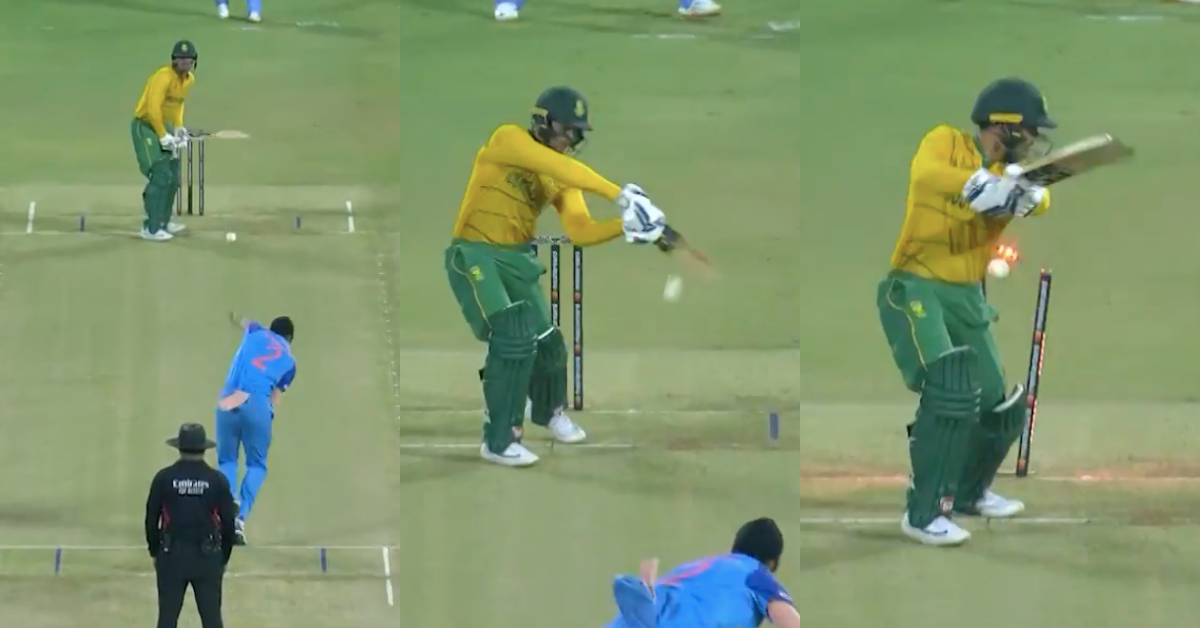 IND vs SA: Watch - Arshdeep Singh Spits Fire To Decimate Quinton de Kock's Wicket
