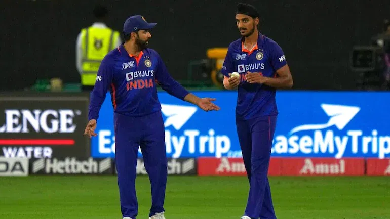 Arshdeep Singh and Rohit Sharma