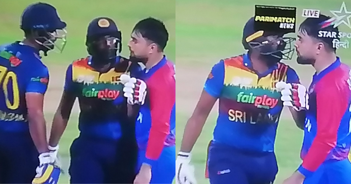 Rashid Khan Danushka Gunathilaka Fight