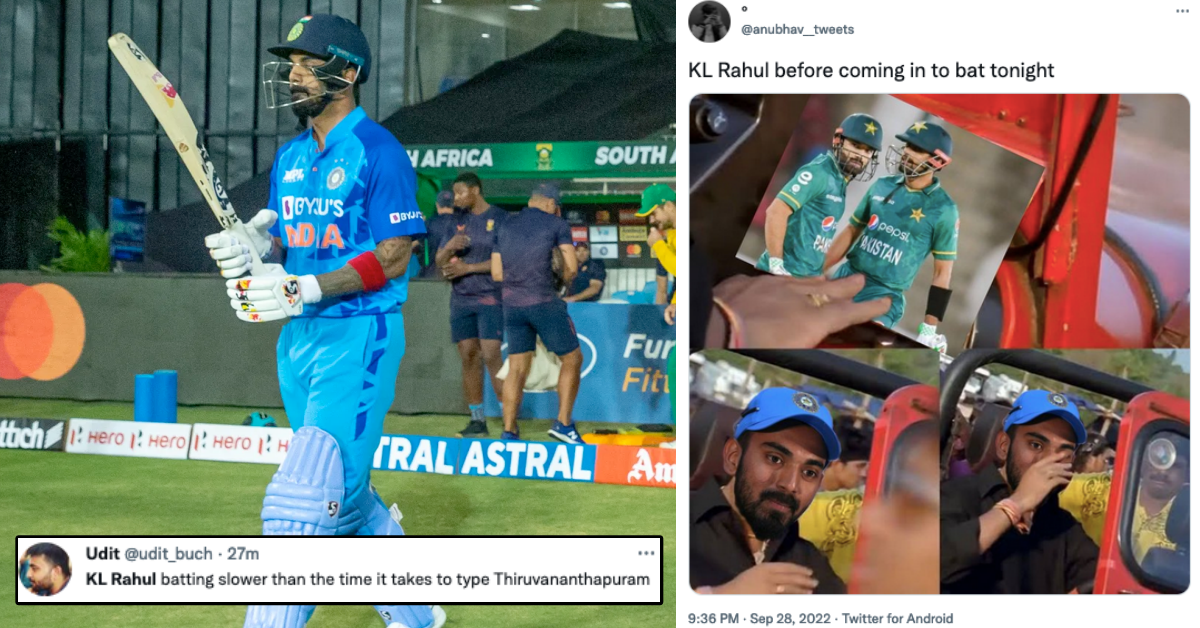 Twitter Brutally Trolls KL Rahul For His Slow Batting In 1st T20I Against South Africa