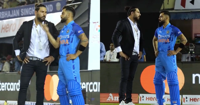 Watch: Yuvraj Singh Catches Up With Virat Kohli During IND vs AUS 1st T20I