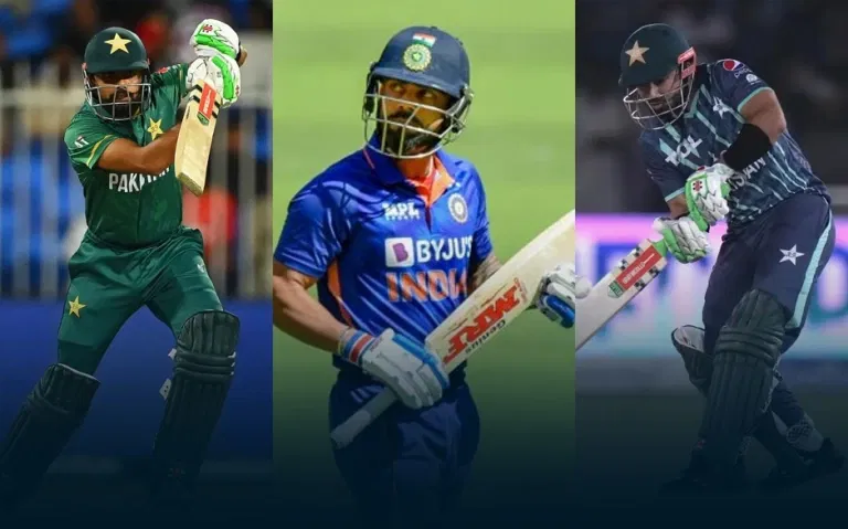 Mohammad RIzwan, Babar Azam, Virat Kohli