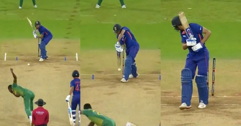 Watch: Kagiso Rabada's 138kmph Inswinger Sends Back Shubman Gill For 3 In Lucknow ODI